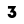 An icon representing number 3